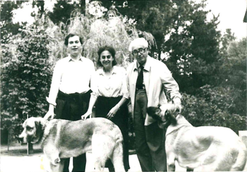 1973 - Casa Grande de Xanceda - con su esposo e hijo