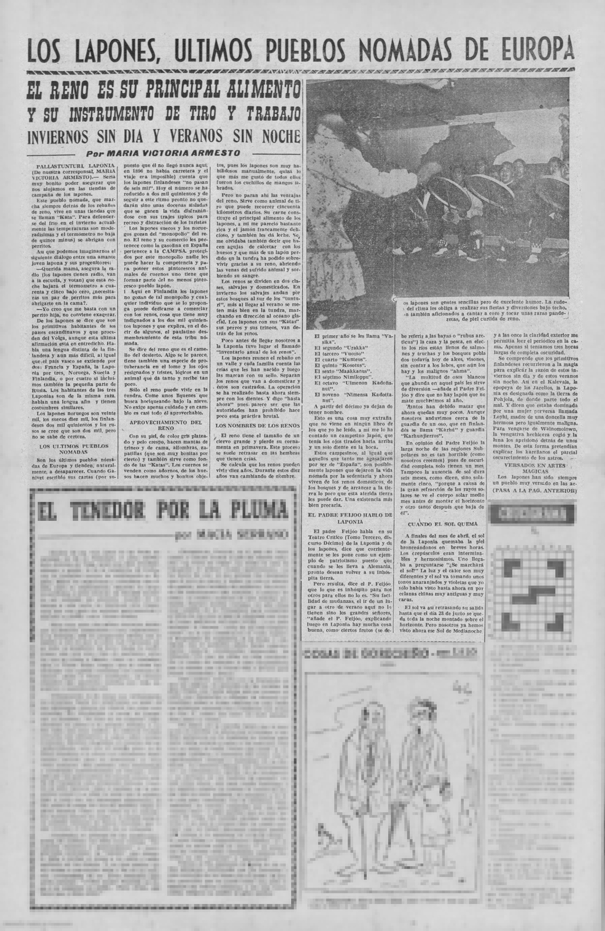 El Pueblo Gallego 1959 - Lapones