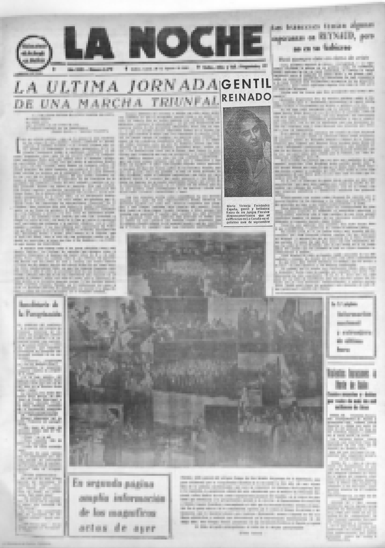 La Noche 1948 - Juegos Florales