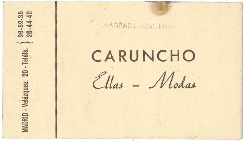 27/06/1950 - Recibo vestido de novia (Caruncho) - Material cedido por la Fundación Barrie.